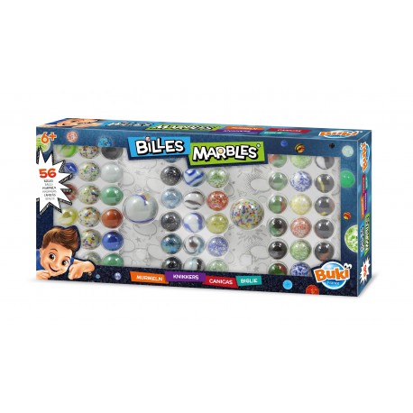 Coffret jeu de billes - 56 billes Buki