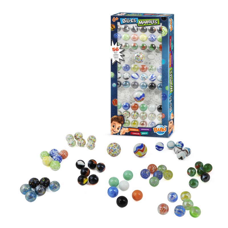 Coffret Billes - BUKI FRANCE - 56 billes - Enfant - Mixte - A