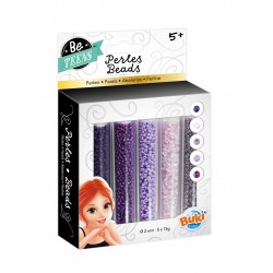 Tubes de perles violettes