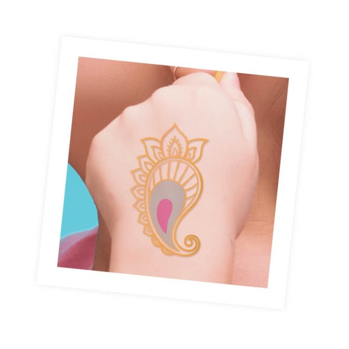 75 Tattoos lavables - Métalliques