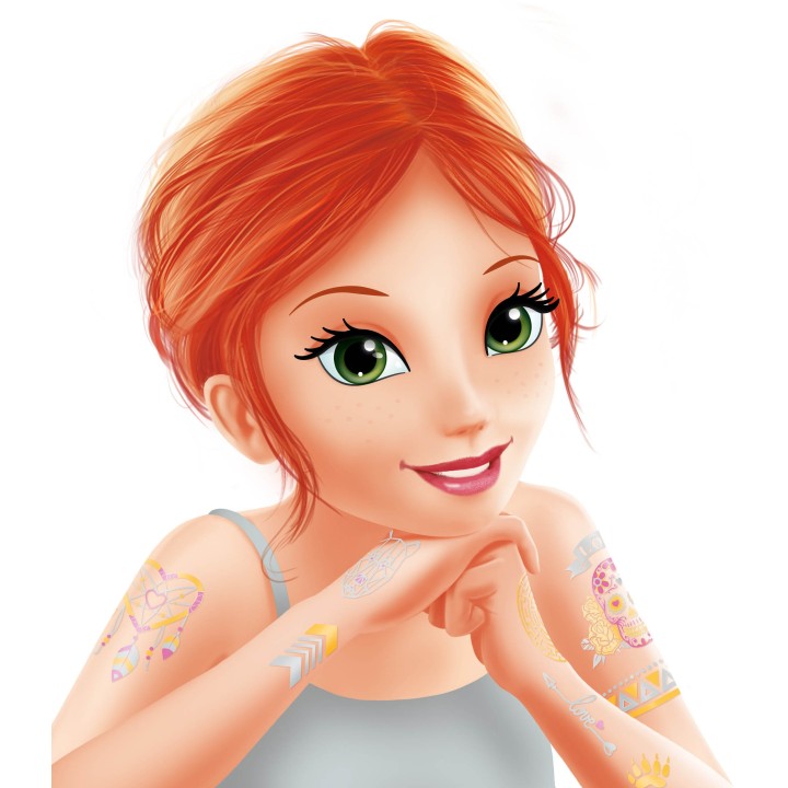 75 Tattoos lavables - Métalliques