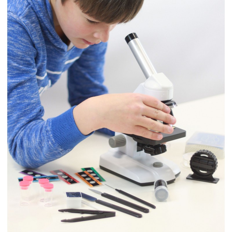 Microscope pour enfant - Jeux d'expériences scientifiques - Dès 8 ans