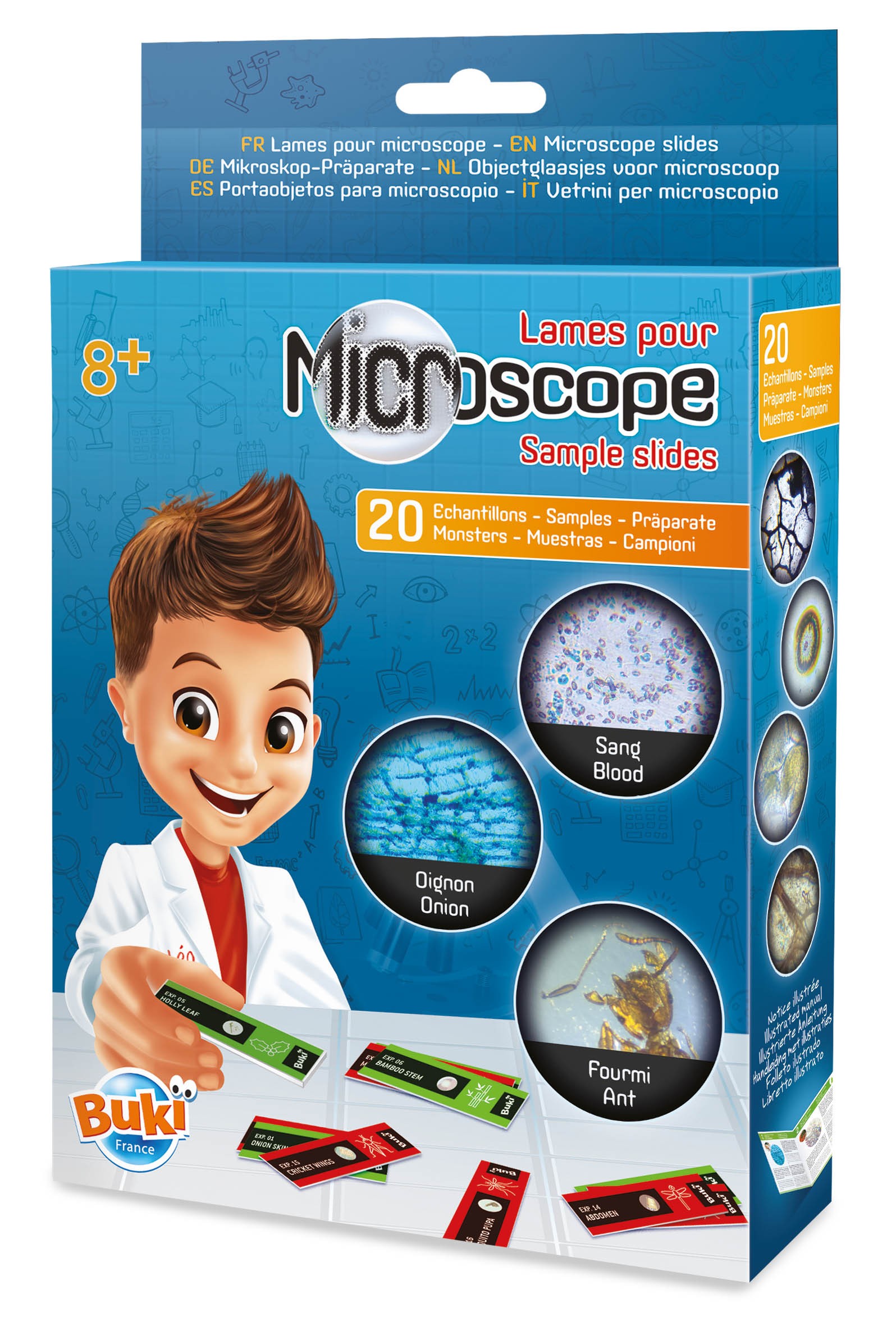 30 Lames de Microscope avec Spécimens pour Enfants, Lames Microscope  Préparées avec Plantes, Animaux et Insectes, Lamelles Microscope pour  Adultes, Enfants, Étudiants et L'école à la Maison : : High-Tech