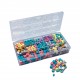 Box of wooden beads – Colours