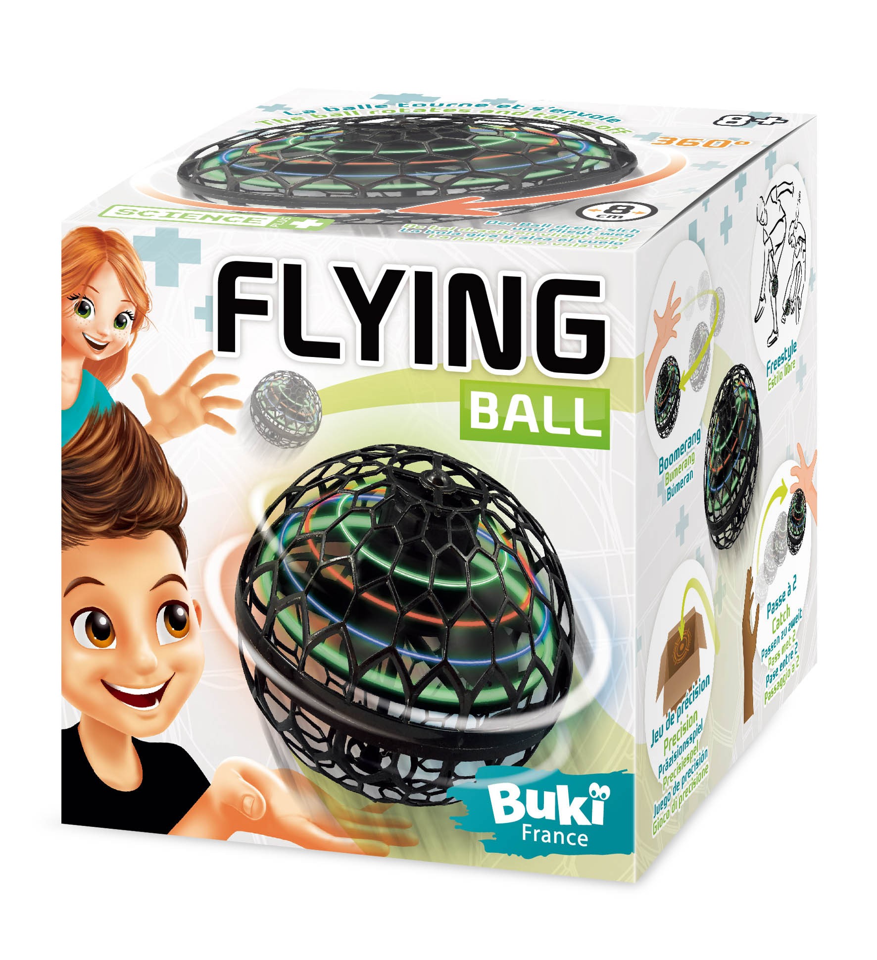 Boule Volante Lumineuse, Jouet Volant Flying Spinner Balle qui