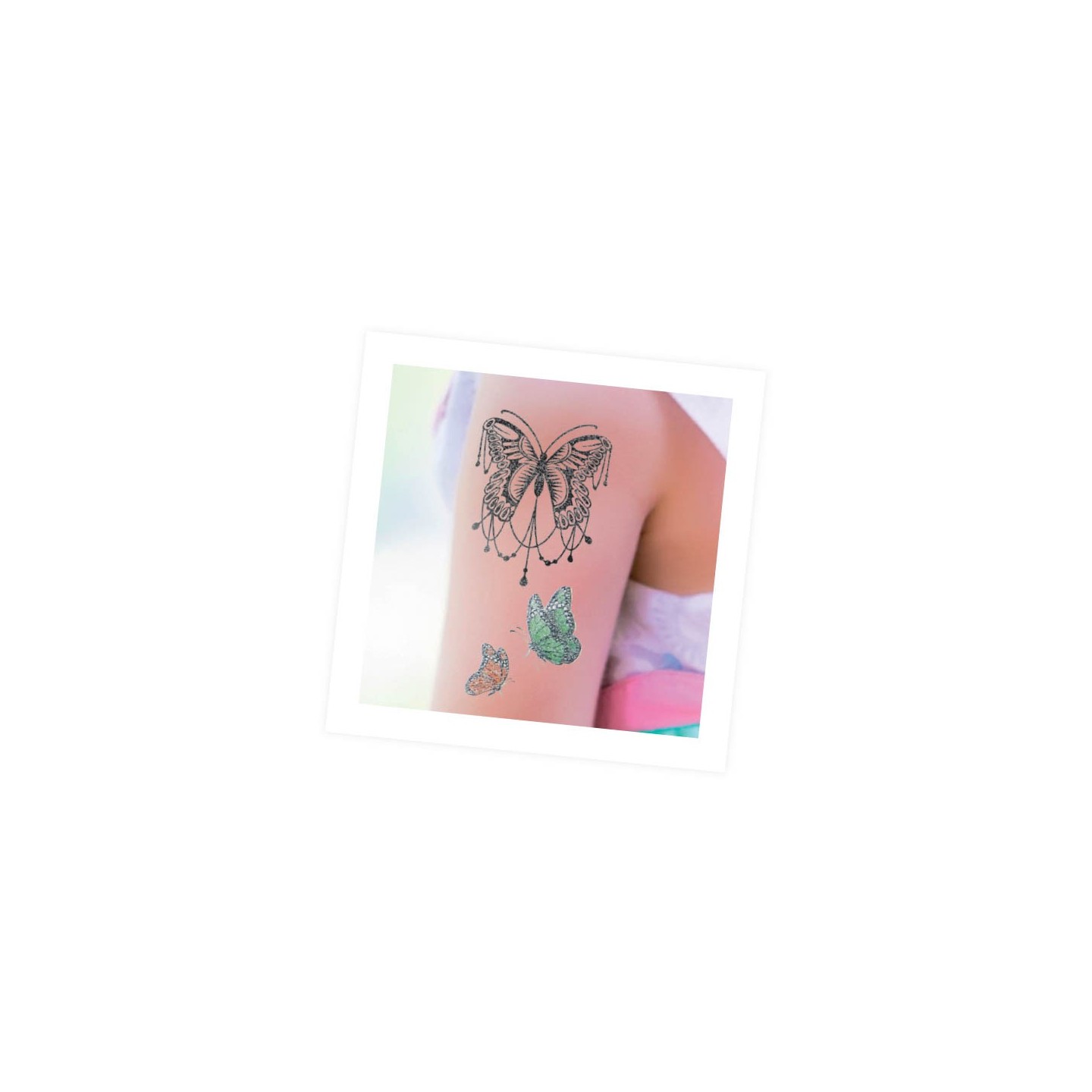 75 Tattoos lavables - Paillettes