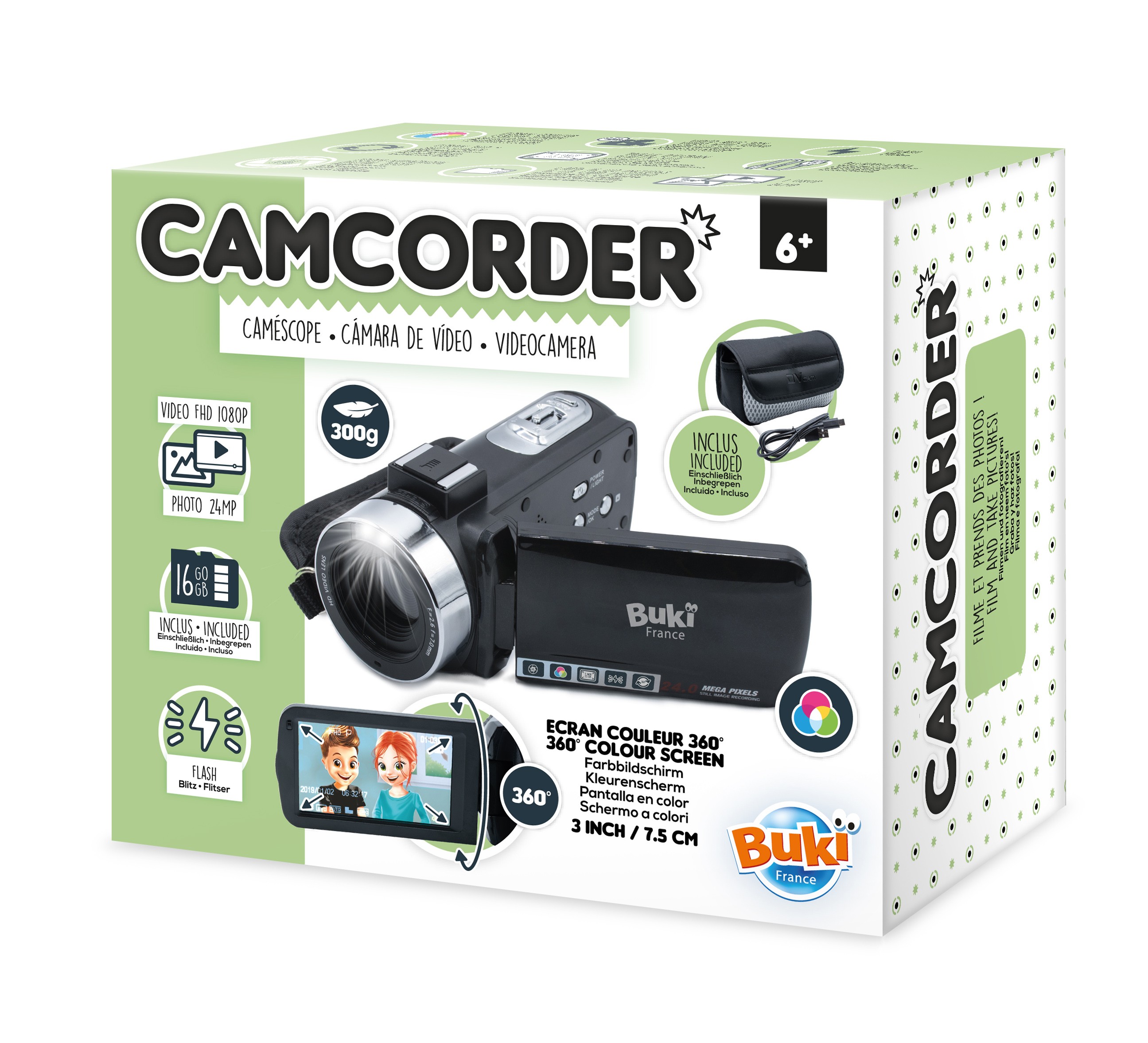 Caméra vidéo numérique HD pour tout-petits, jouets pour enfants