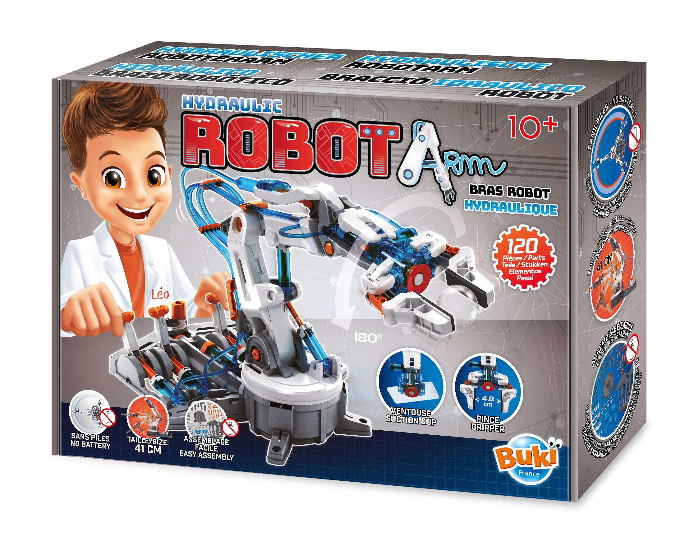 Bras Robot Hydraulique - Buki France 7505 - Jeu éducatif scientifique pour  enfant