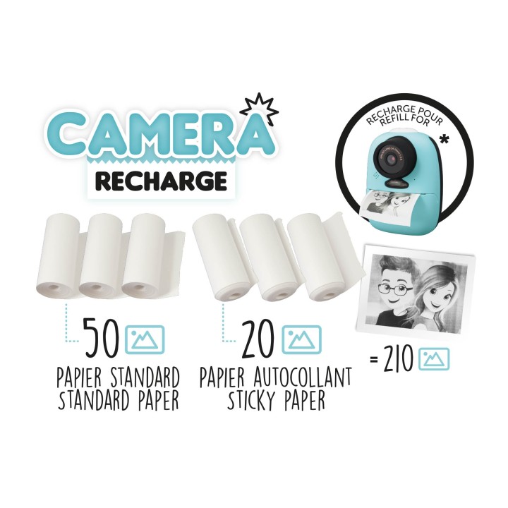 Recharges appareil photo imprimante