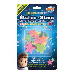 Multicolour 3D Stars