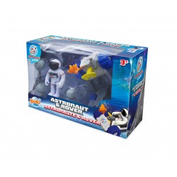 Astronaute et rover