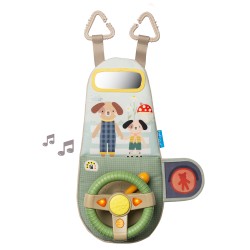 Volant de voiture chien