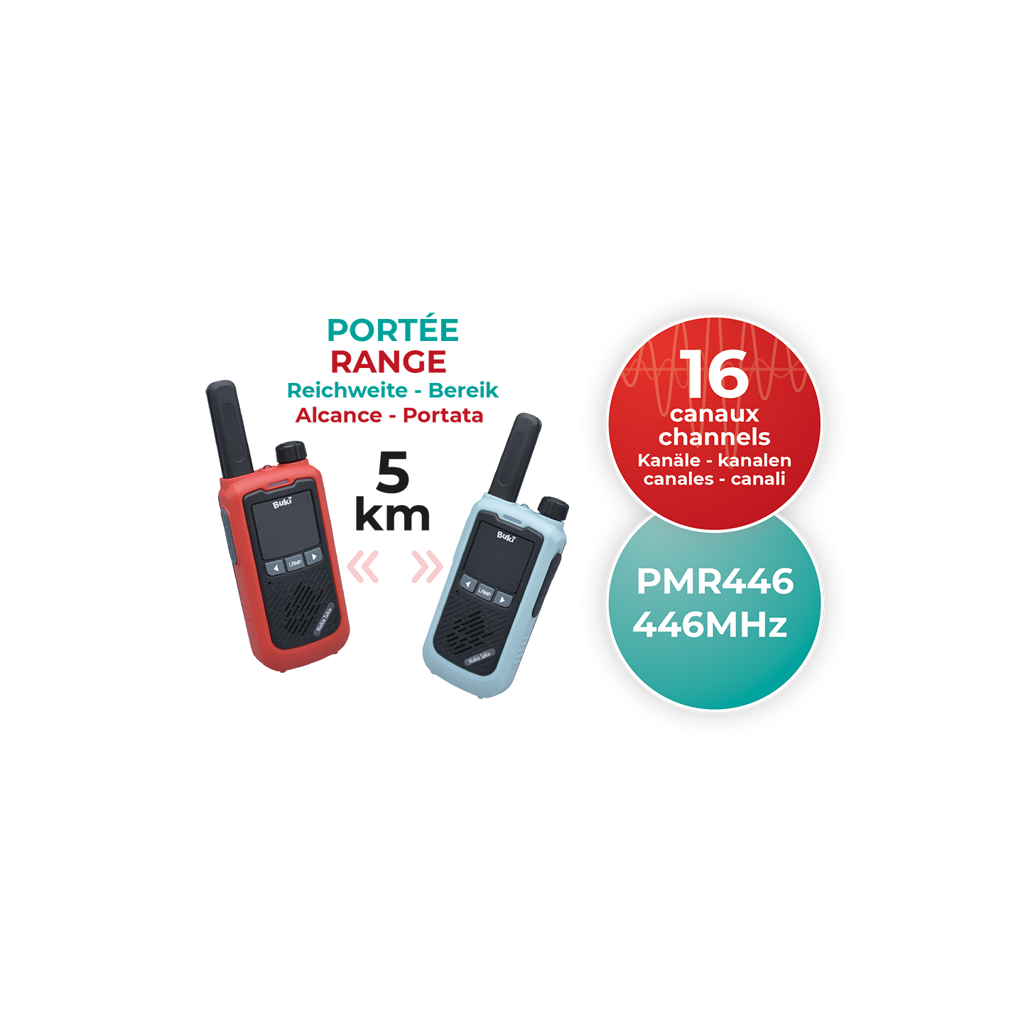 Walkie-talkies rechargeable