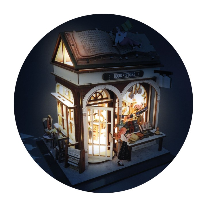 Diorama librairie
