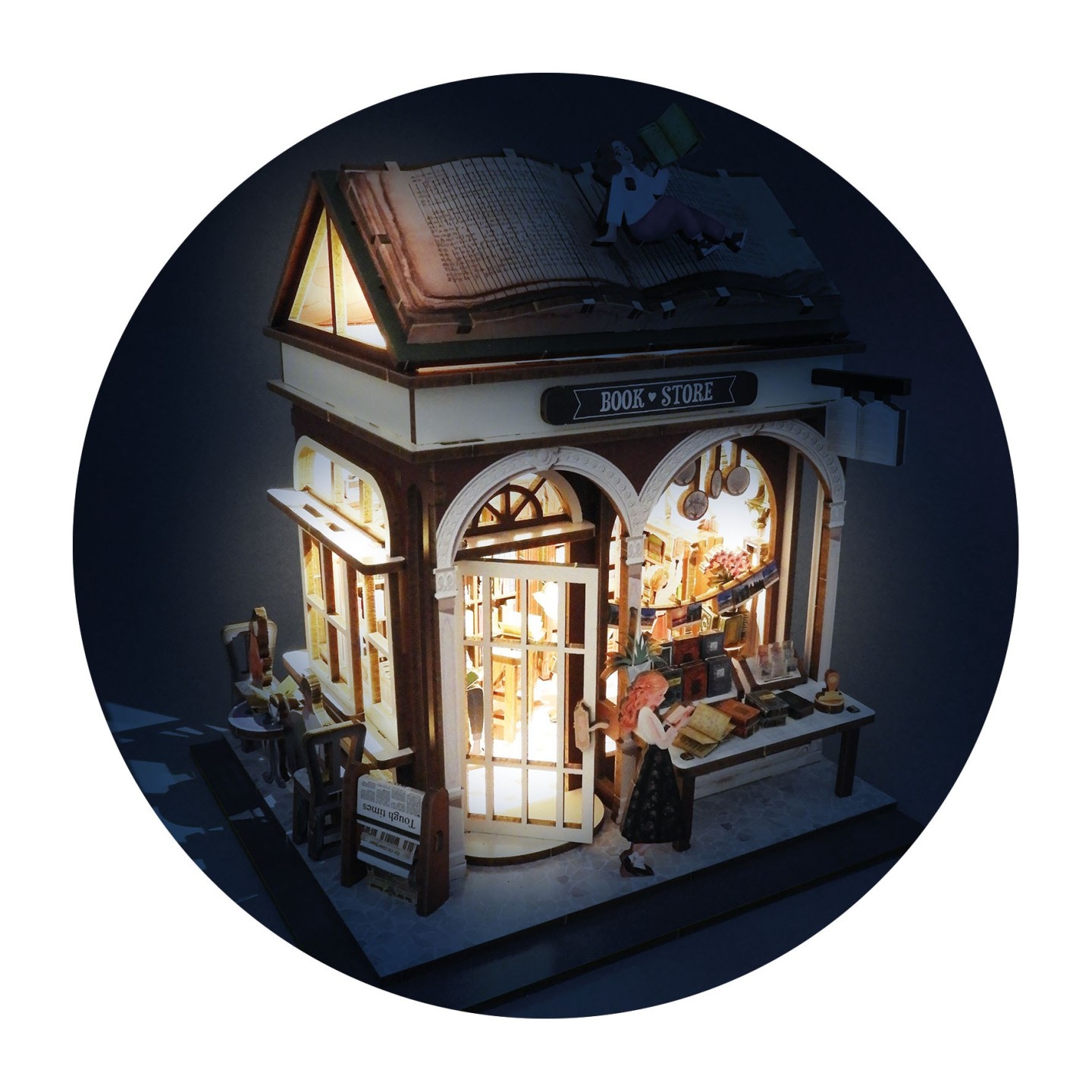 Bookshop diorama