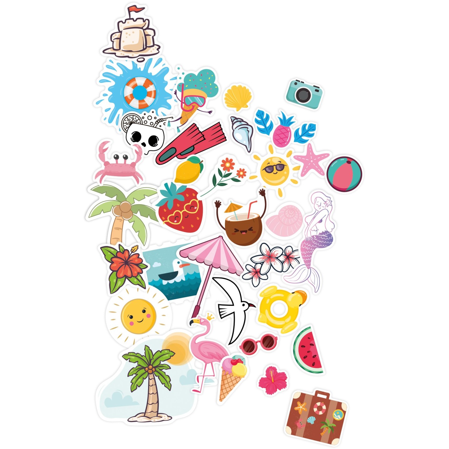 Pochette stickers - Summer
