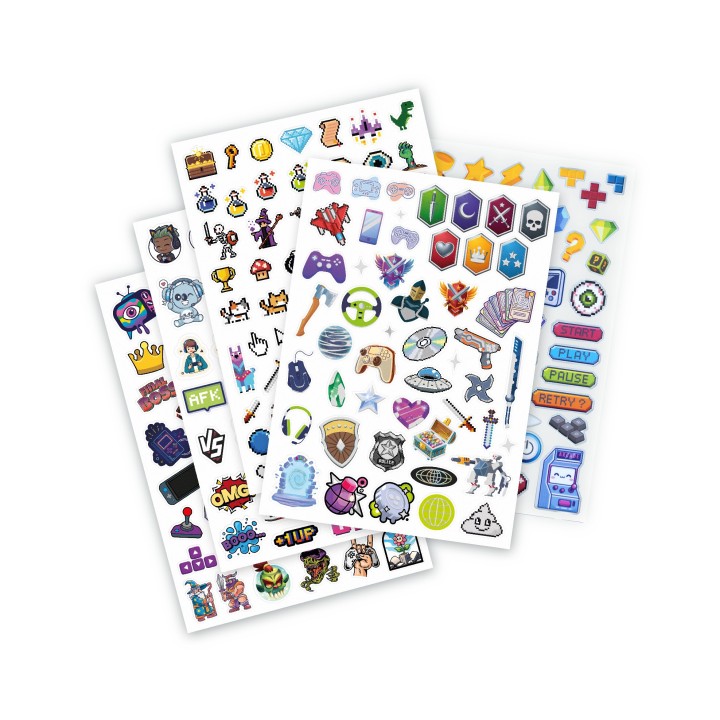 Pochette stickers - Gaming