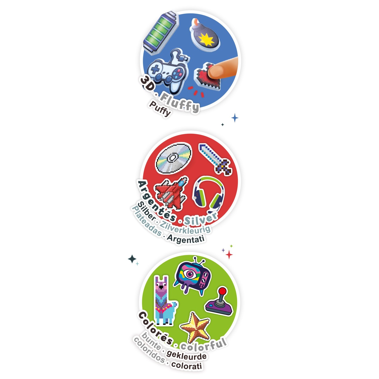 Pochette stickers - Gaming