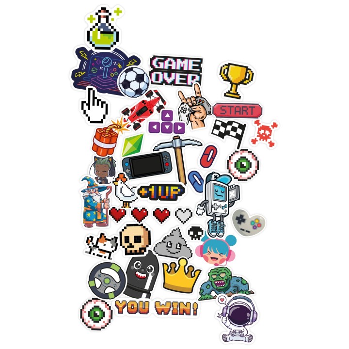 Pochette stickers - Gaming
