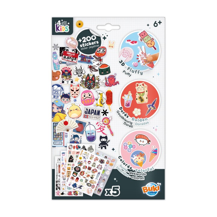 Pochette stickers - Manga