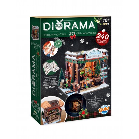 Diorama Noël - Atelier des lutins