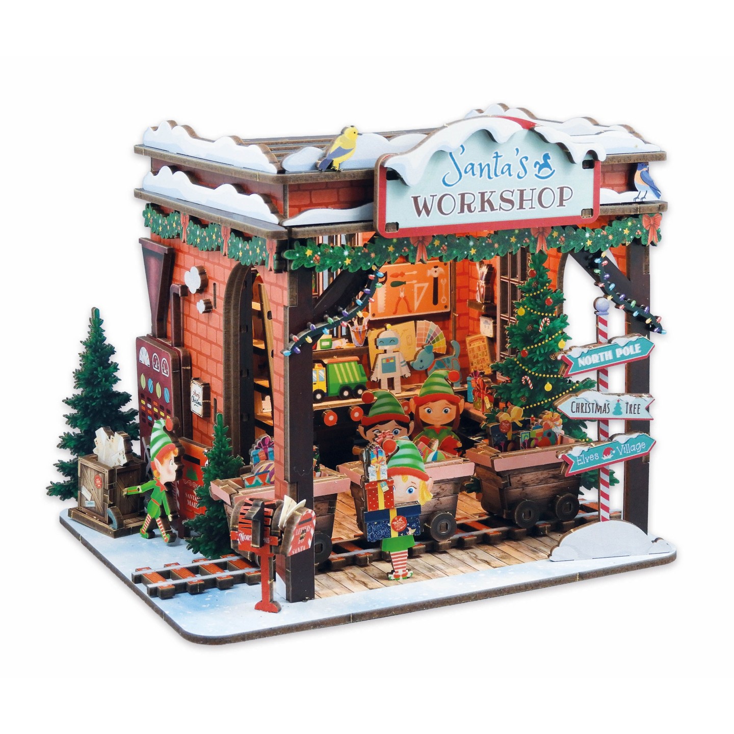 Diorama Noël - Atelier des lutins