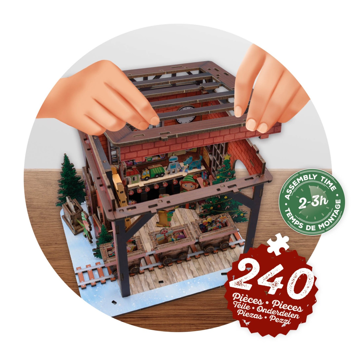 Diorama Noël - Atelier des lutins
