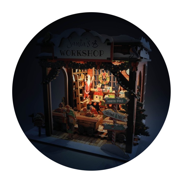 Diorama Noël - Atelier des lutins